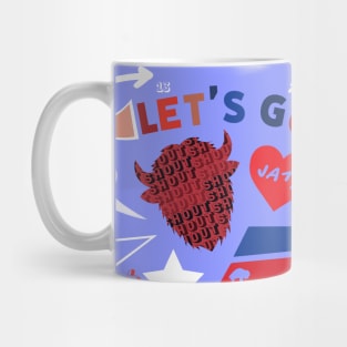 Red White and Bills Mug